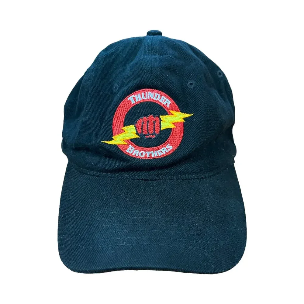 ULTRA RARE Thunder Brothers Black Strapback Dad Hat